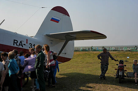 Посадка на самолет АН-2 до Архангельска в селе Койда.