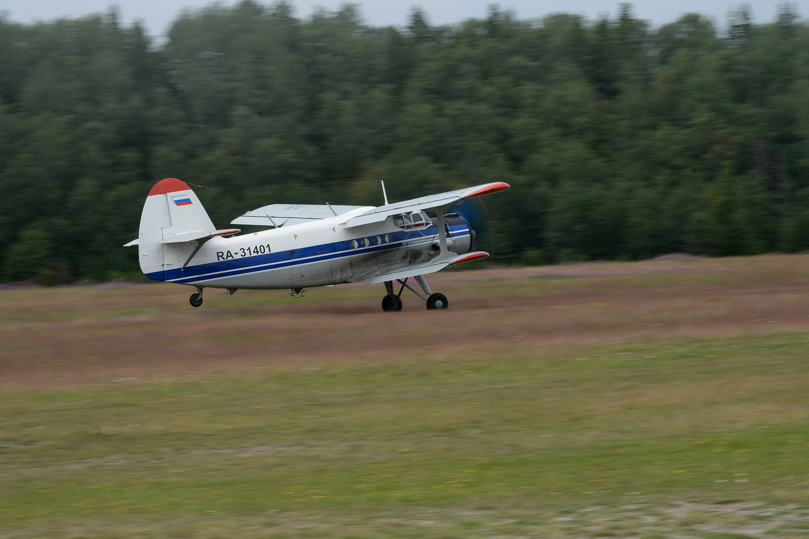 для разбега АН-2 достаточно 300-400 м взлетно-посадочной полосы.