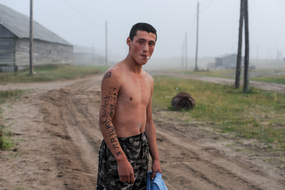 Житель села Ручьи. Уникальный для Поморья человек, потомучто папа с Кавказа.