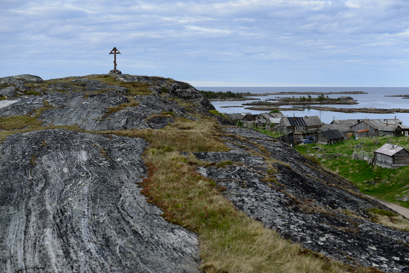 Карелия. Карельский берег Белого моря. Старое поморское село Гридино.