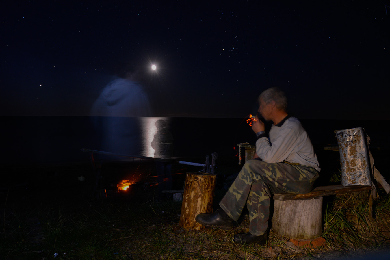 На тоне между Яреньгой и Лопшеньгой.