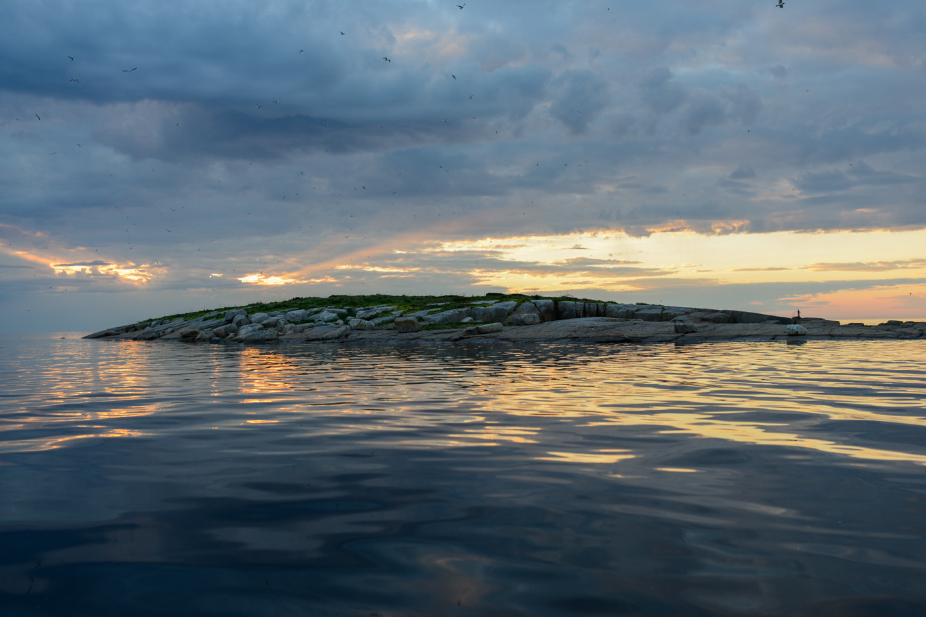 Остров недалеко от села Унежма
