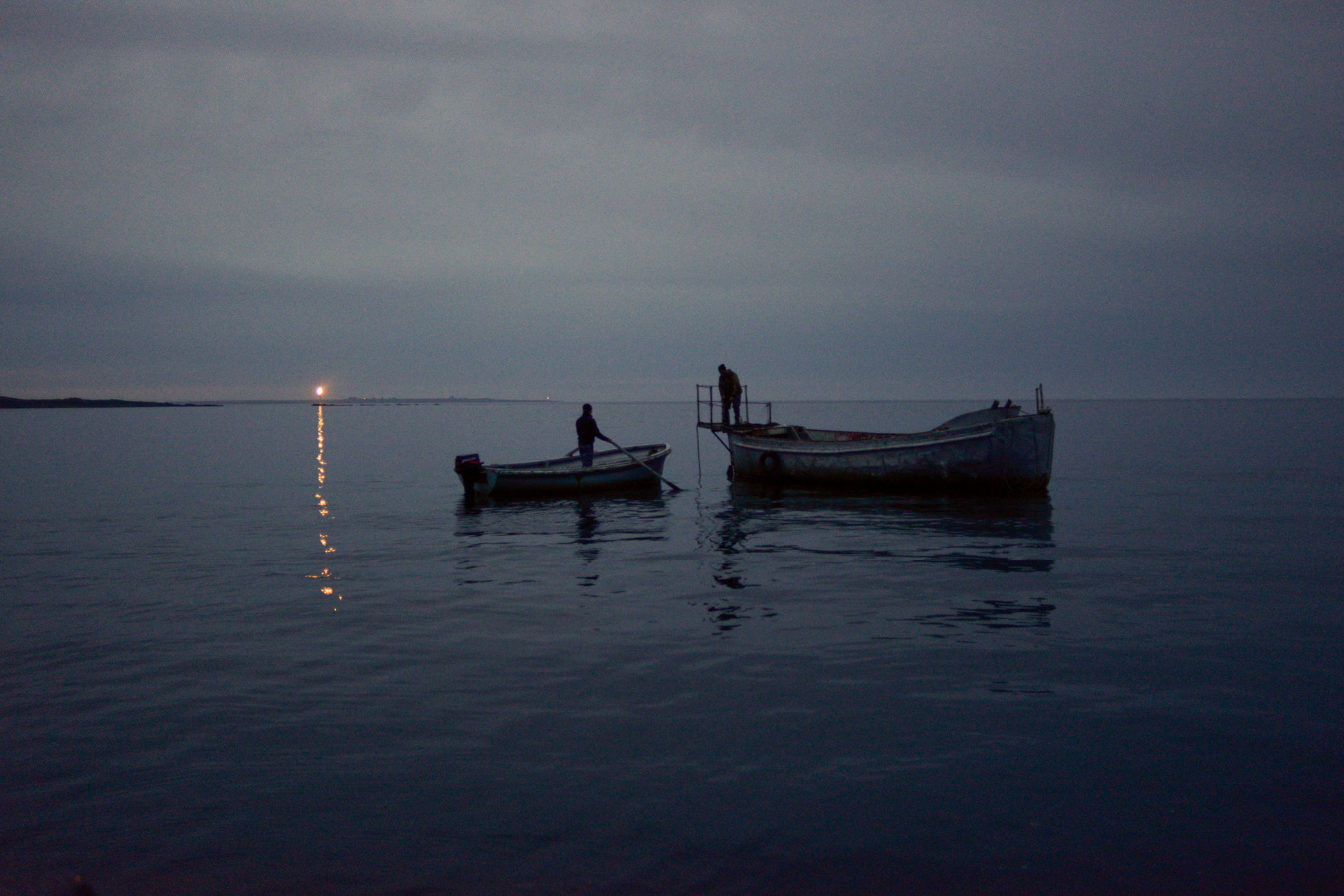 Посадка на т/х "Клавдия Еланская" в Сосновке