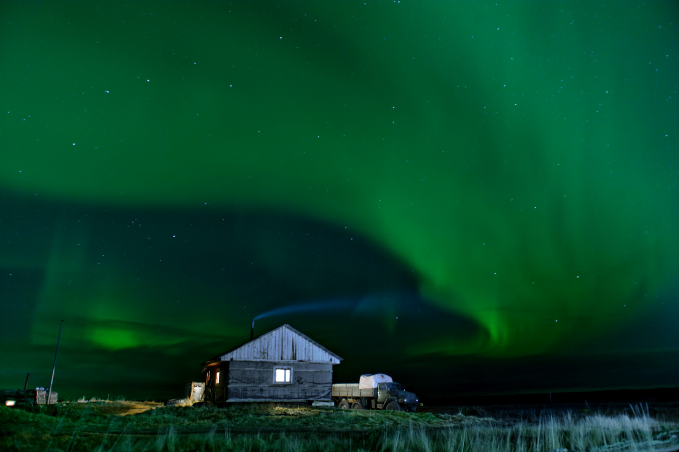 Рыбацкая тоня близ реки Индера